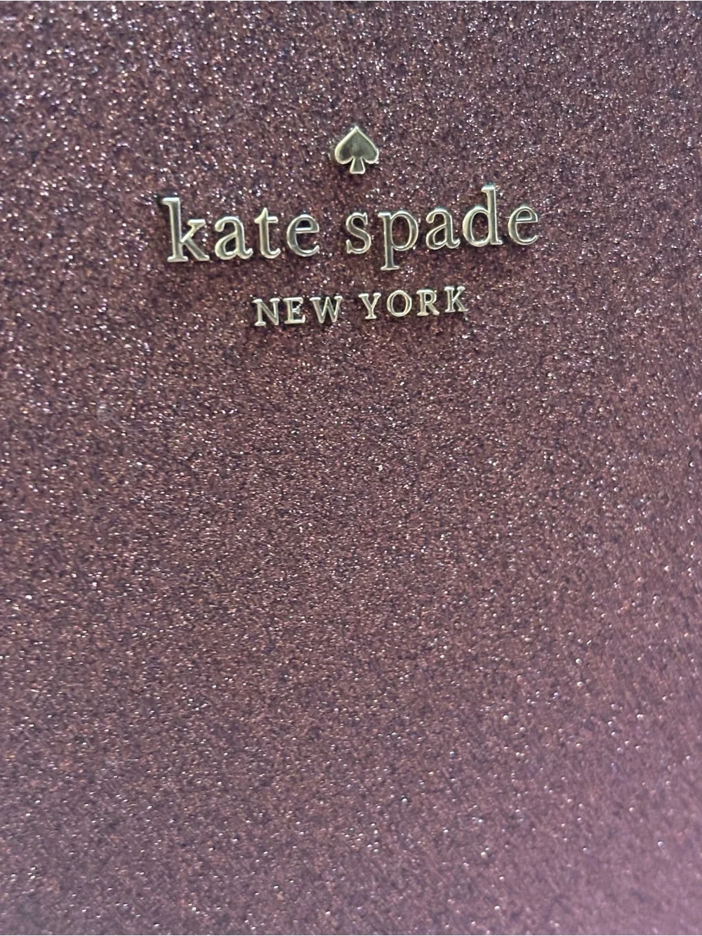 kate spade Sparkle Heart Crossbody Bag in Rose Plum OBO